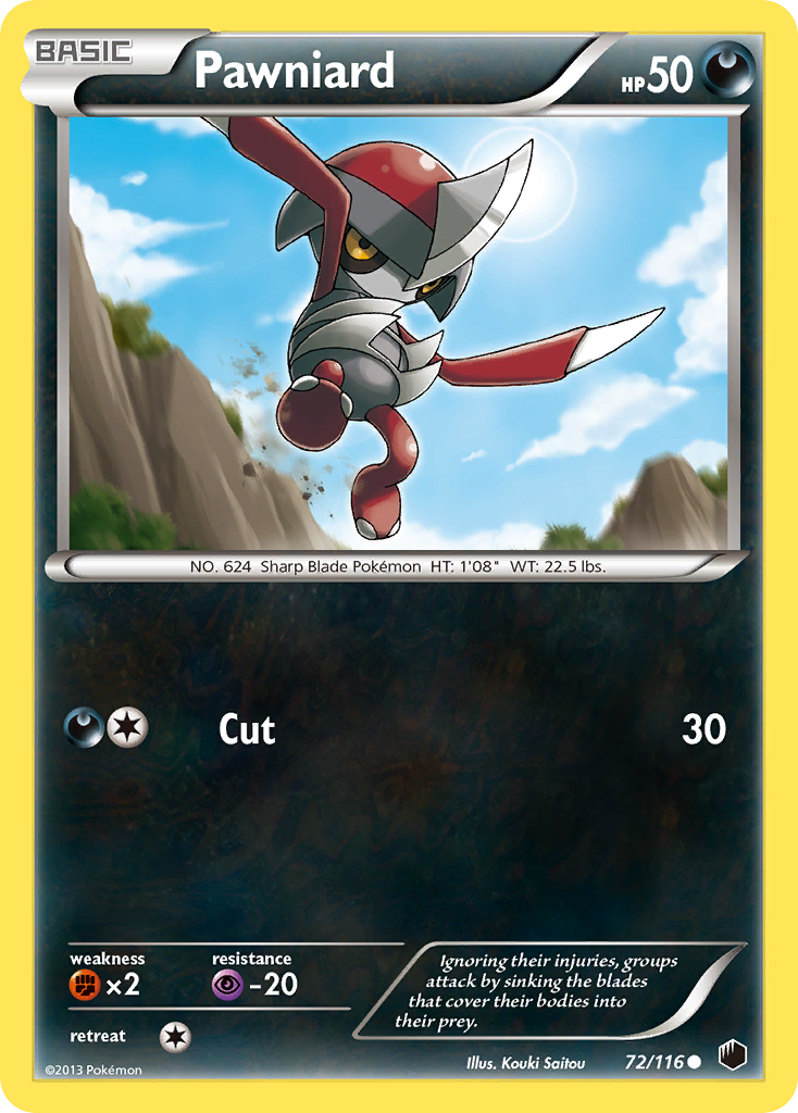Pawniard (72/116) [Black & White: Plasma Freeze] Reverse Holofoil