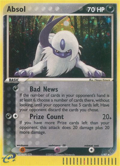 Absol (1/97) [EX: Dragon] Reverse Holofoil