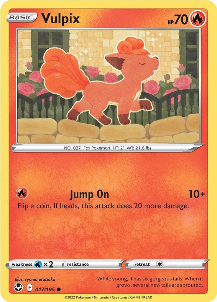 Vulpix (017/195) [Sword & Shield: Silver Tempest] Reverse Holofoil