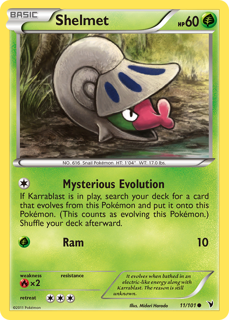 Shelmet (11/101) [Black & White: Noble Victories] Reverse Holofoil