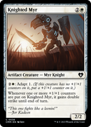 Knighted Myr [Commander Masters] Foil