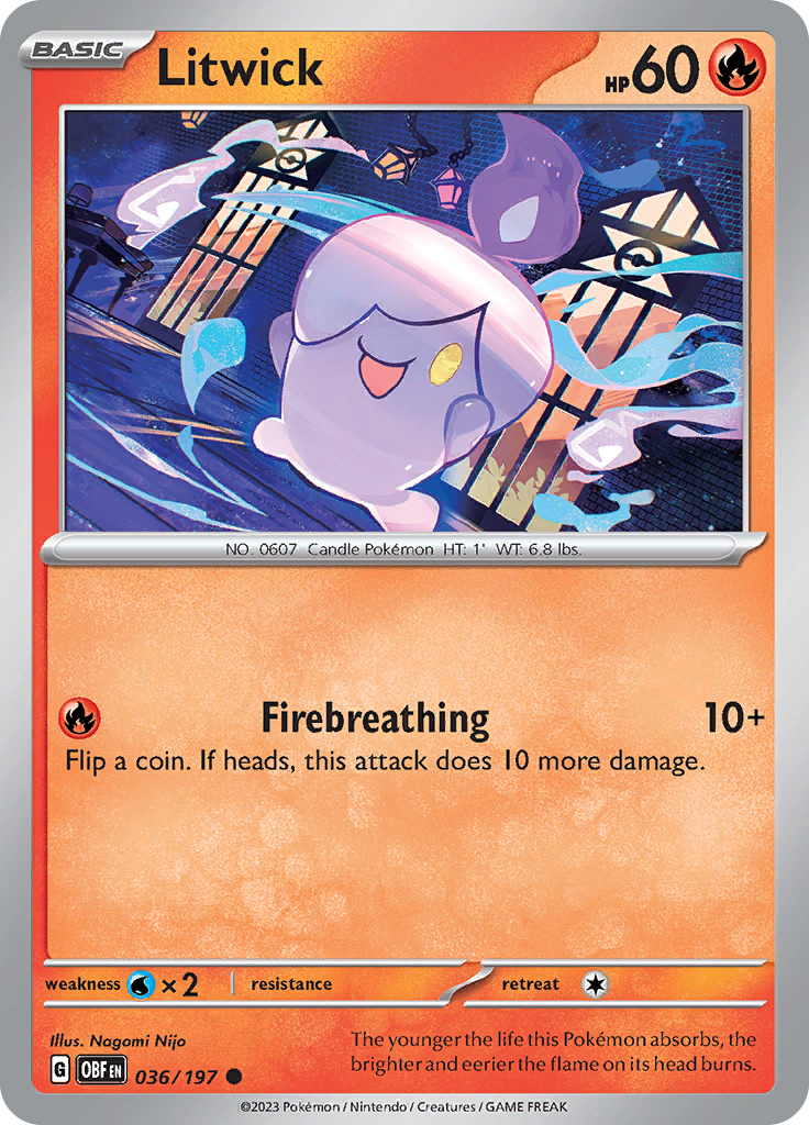 Litwick (036/197) [Scarlet & Violet: Obsidian Flames] Reverse Holofoil
