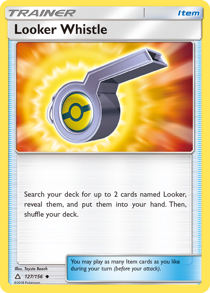 Looker Whistle (127/156) [Sun & Moon: Ultra Prism] Reverse Holofoil