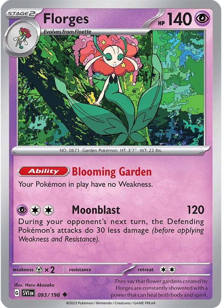 Florges (093/198) [Scarlet & Violet: Base Set] Reverse Holofoil