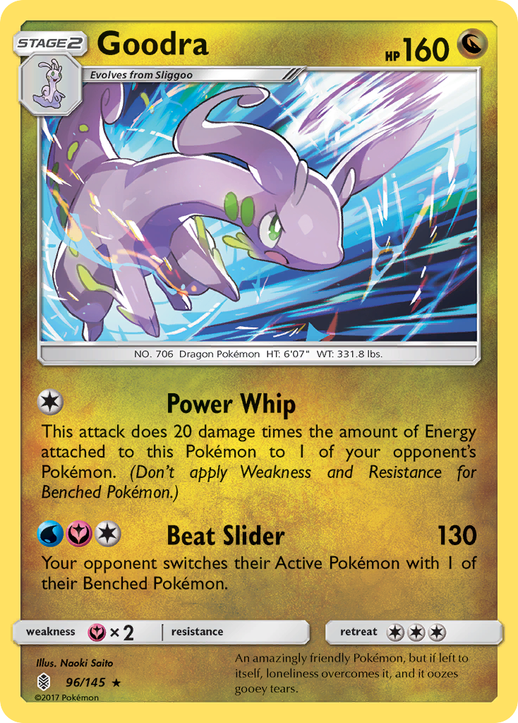 Goodra (96/145) [Sun & Moon: Guardians Rising] Reverse Holofoil