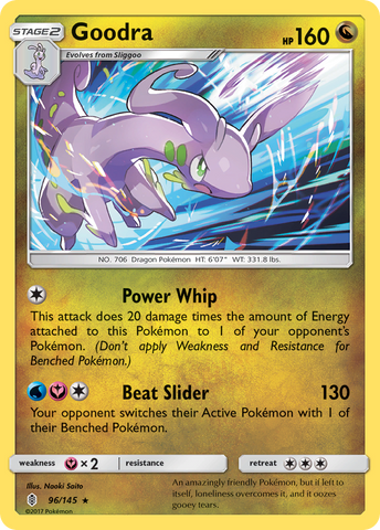 Goodra (96/145) [Sun & Moon: Guardians Rising] Reverse Holofoil