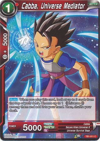 Cabba, Universe Mediator (TB1-011) [The Tournament of Power] Parallel Foil