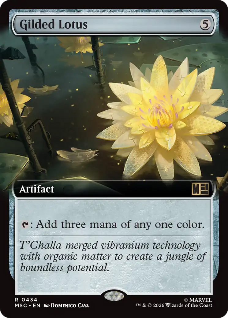 Gilded Lotus (Extended Art) [Marvel Super Heroes Commander] Foil