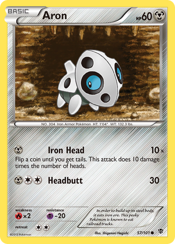 Aron (57/101) [Black & White: Plasma Blast] Reverse Holofoil