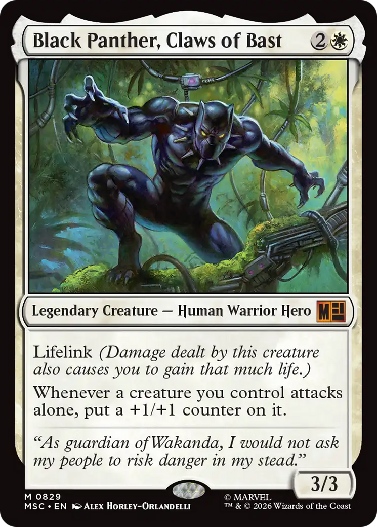 Black Panther, Claws of Bast [Marvel Super Heroes Commander] Foil