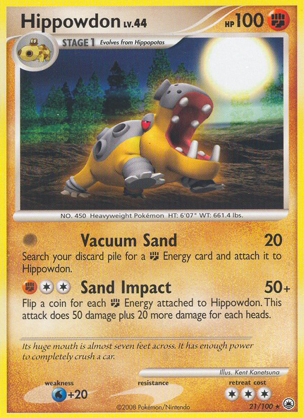 Hippowdon (21/100) [Diamond & Pearl: Majestic Dawn] Reverse Holofoil