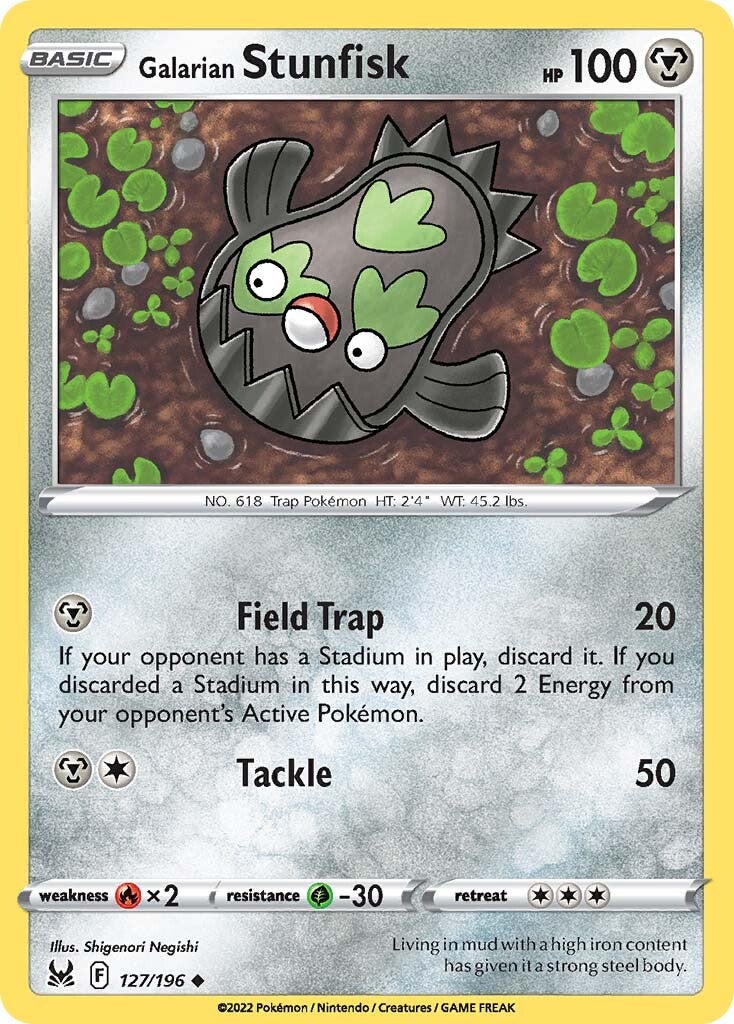 Galarian Stunfisk (127/196) [Sword & Shield: Lost Origin] Reverse Holofoil