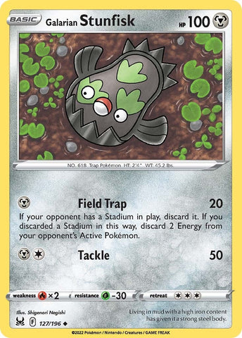 Galarian Stunfisk (127/196) [Sword & Shield: Lost Origin] Reverse Holofoil