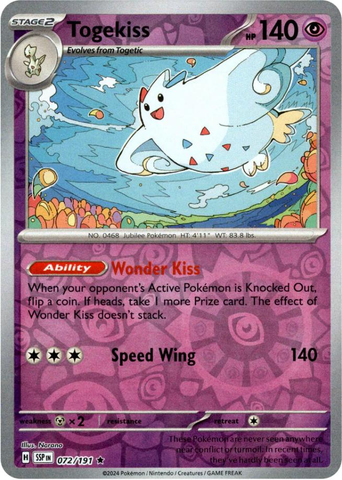 Togekiss (072/191) [Scarlet & Violet: Surging Sparks] Reverse Holofoil