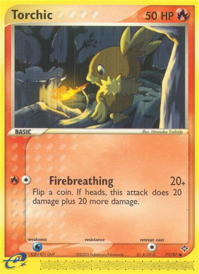 Torchic (77/97) [EX: Dragon] Reverse Holofoil