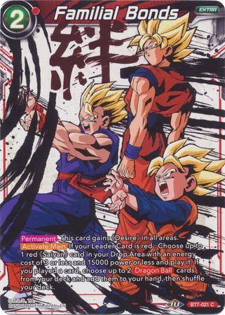 Familial Bonds (Alternate Art) (BT7-021) [Special Anniversary Set 2020] Parallel Foil