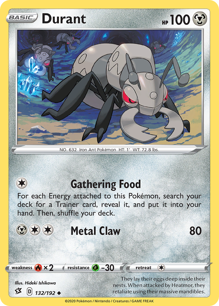 Durant (132/192) [Sword & Shield: Rebel Clash] Reverse Holofoil
