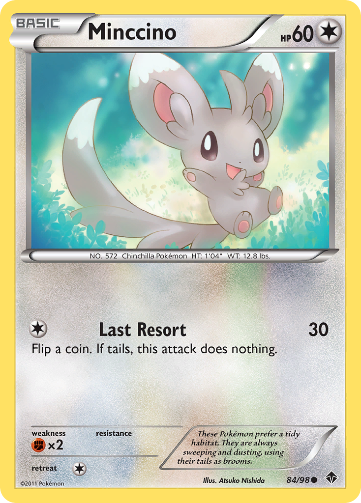 Minccino (84/98) [Black & White: Emerging Powers] Reverse Holofoil
