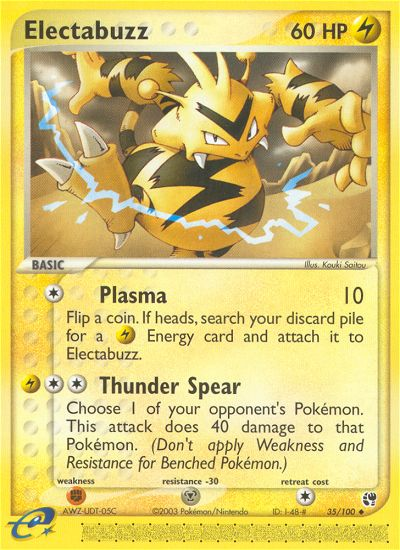Electabuzz (35/100) [EX: Sandstorm] Reverse Holofoil