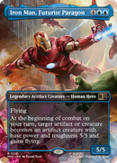 Iron Man, Futurist Paragon (Borderless) [Marvel Super Heroes Commander] Foil