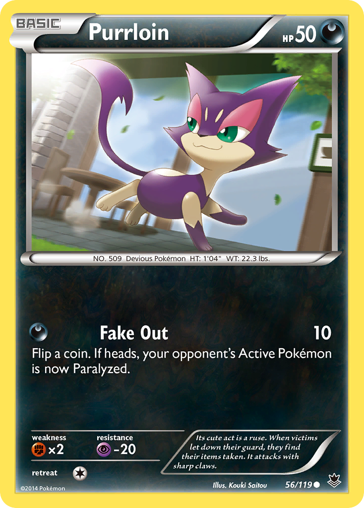 Purrloin (56/119) [XY: Phantom Forces] Reverse Holofoil