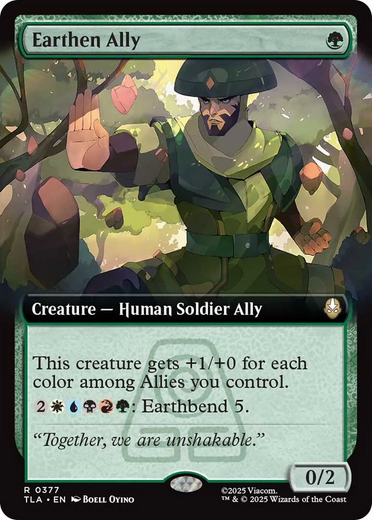 Earthen Ally (Extended Art) [Avatar: The Last Airbender] Foil