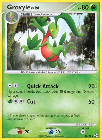 Grovyle (39/99) [Platinum: Arceus] Reverse Holofoil
