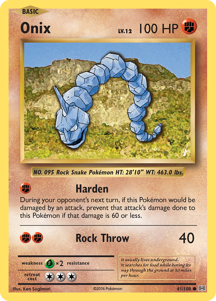 Onix (61/108) [XY: Evolutions] Reverse Holofoil