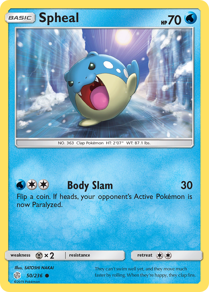 Spheal (50/236) [Sun & Moon: Cosmic Eclipse] Reverse Holofoil