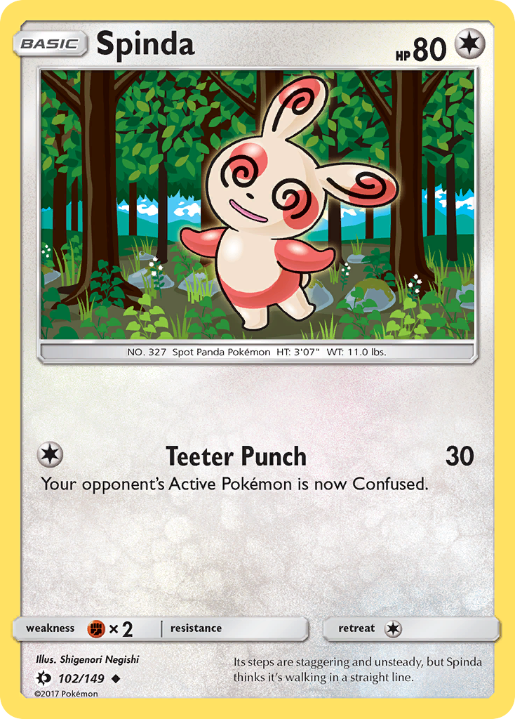 Spinda (102/149) [Sun & Moon: Base Set] Reverse Holofoil