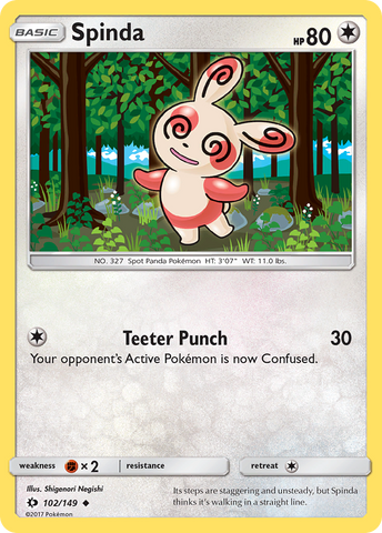 Spinda (102/149) [Sun & Moon: Base Set] Reverse Holofoil