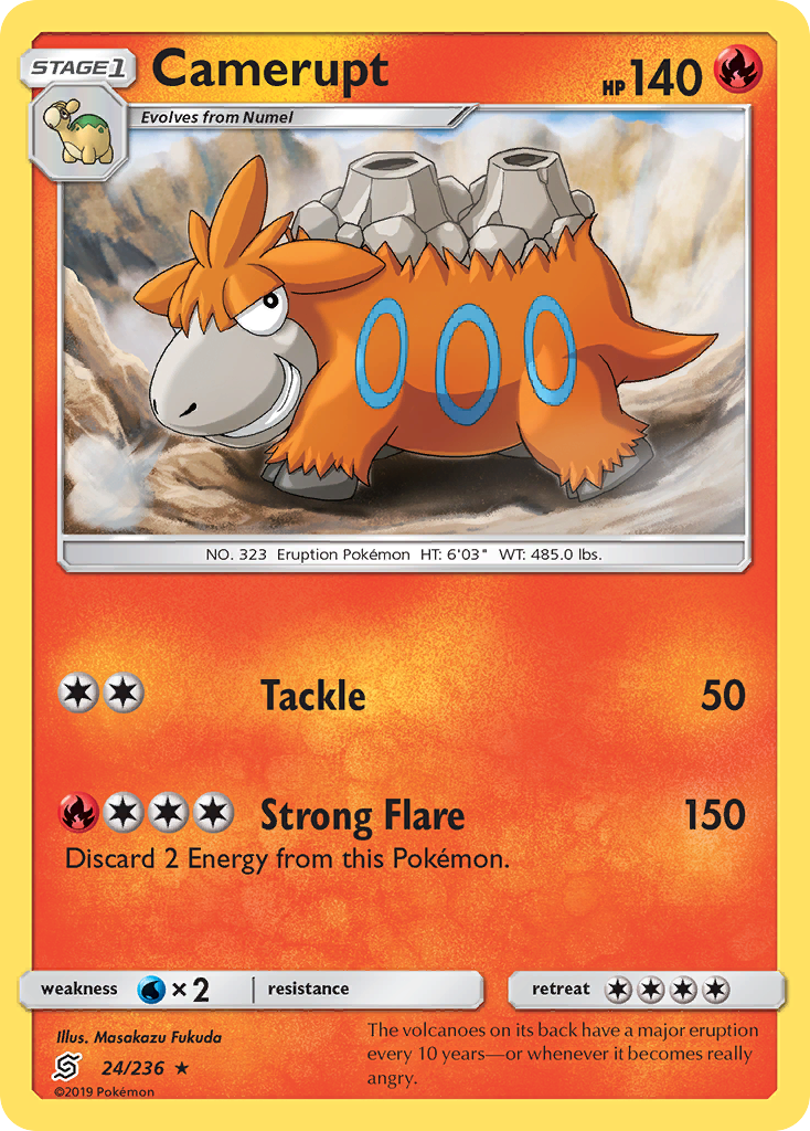 Camerupt (24/236) [Sun & Moon: Unified Minds] Reverse Holofoil