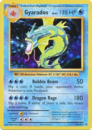 Gyarados (34/108) [XY: Evolutions] Reverse Holofoil
