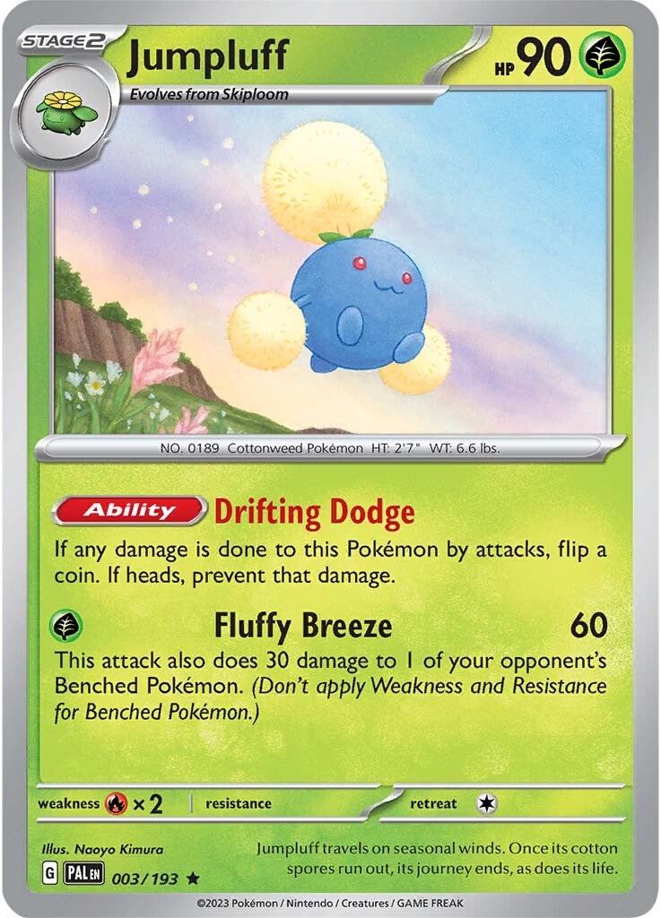 Jumpluff (003/193) [Scarlet & Violet: Paldea Evolved] Reverse Holofoil