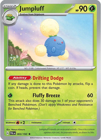 Jumpluff (003/193) [Scarlet & Violet: Paldea Evolved] Reverse Holofoil