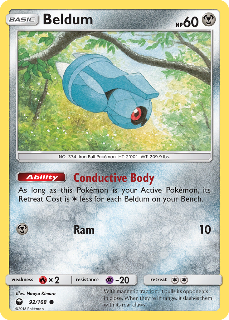 Beldum (92/168) [Sun & Moon: Celestial Storm] Reverse Holofoil