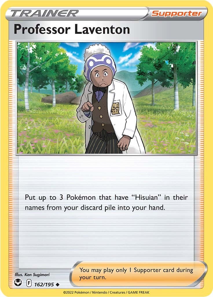 Professor Laventon (162/195) [Sword & Shield: Silver Tempest] Reverse Holofoil