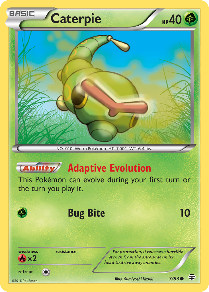 Caterpie (3/83) [XY: Generations] Reverse Holofoil