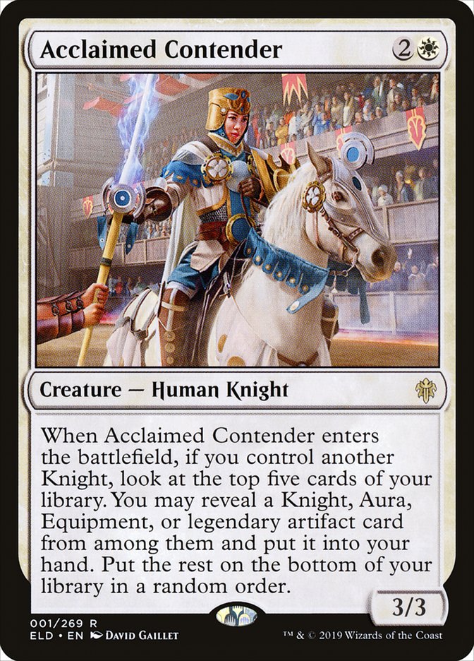 Acclaimed Contender [Throne of Eldraine] Foil