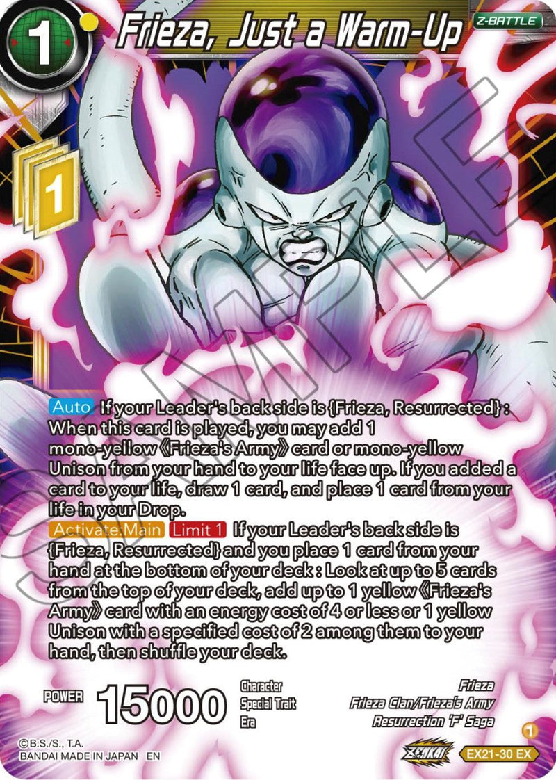 Frieza, Just a Warm-Up (EX21-30) [5th Anniversary Set] Parallel Foil
