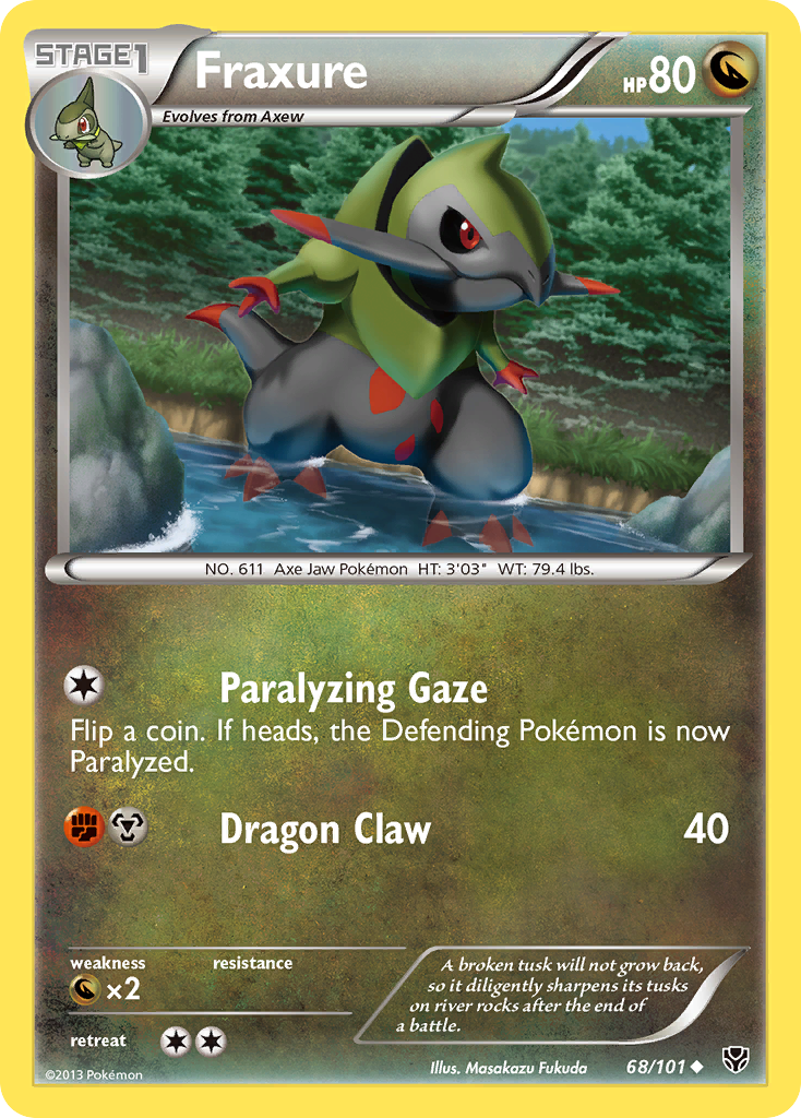Fraxure (68/101) [Black & White: Plasma Blast] Reverse Holofoil