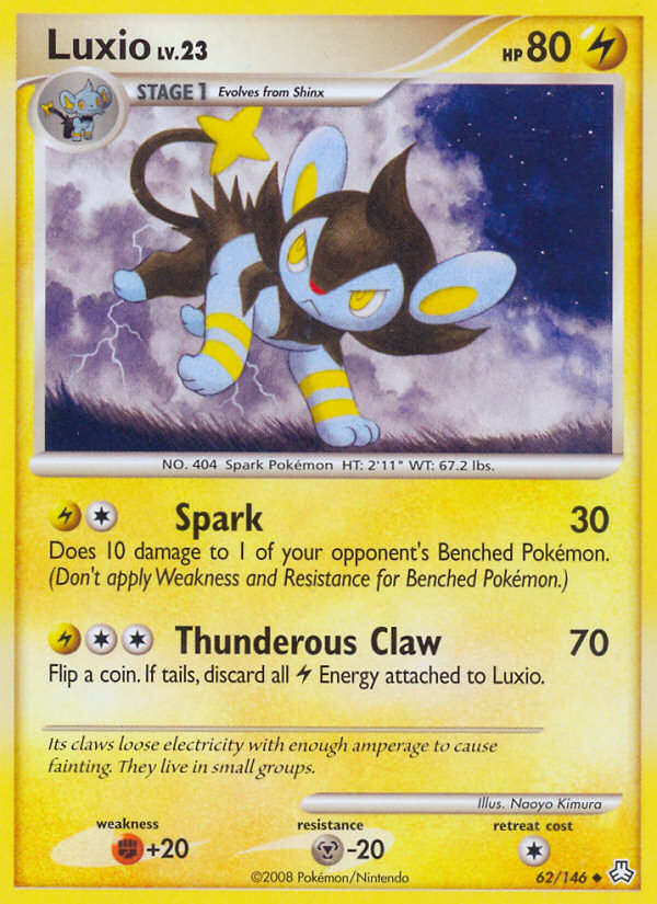 Luxio (62/146) [Diamond & Pearl: Legends Awakened] Reverse Holofoil