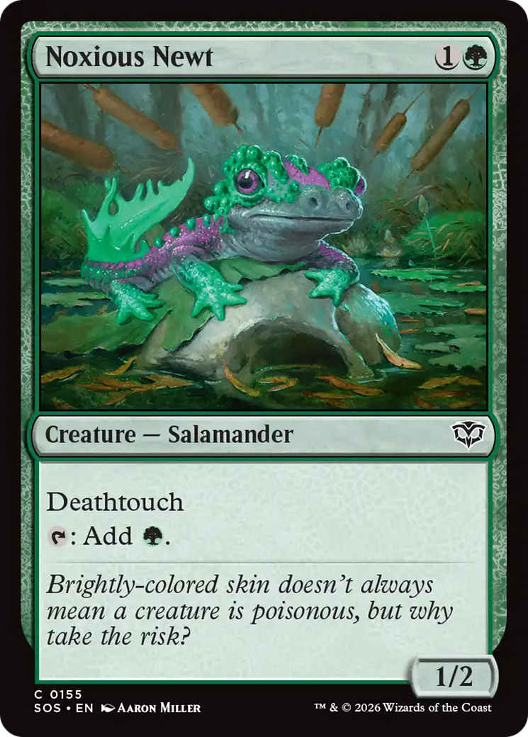 Noxious Newt [Secrets of Strixhaven] Foil