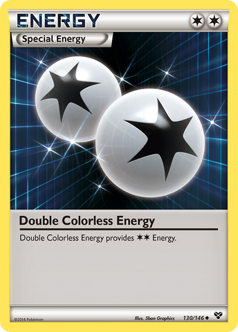 Double Colorless Energy (130/146) [XY: Base Set] Reverse Holofoil