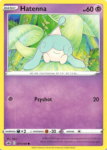 Hatenna (071/198) [Sword & Shield: Chilling Reign] Reverse Holofoil