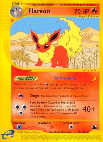 Flareon (8/144) [Skyridge] Reverse Holofoil