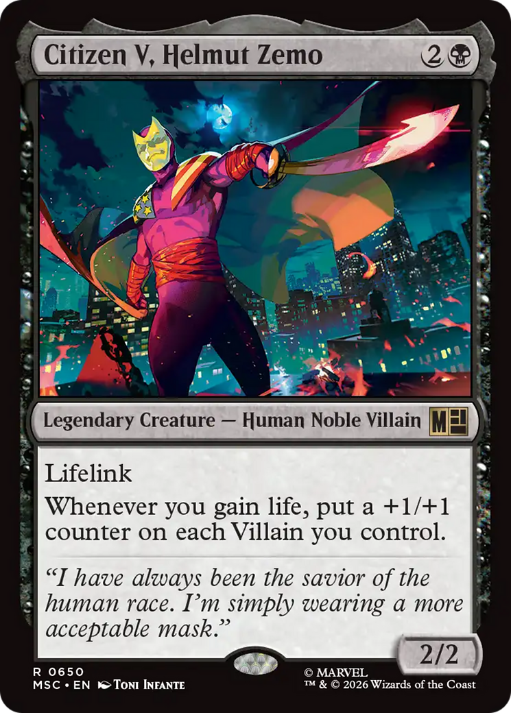 Citizen V, Helmut Zemo [Marvel Super Heroes Commander] Foil