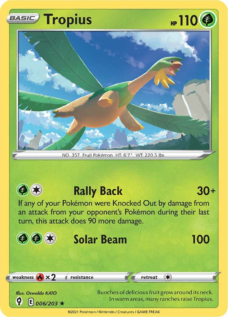 Tropius (006/203) [Sword & Shield: Evolving Skies] Reverse Holofoil