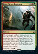 Dire-Strain Rampage [Innistrad: Midnight Hunt] Foil