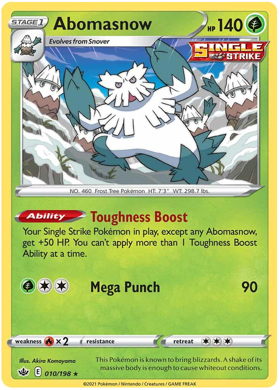 Abomasnow (010/198) [Sword & Shield: Chilling Reign] Reverse Holofoil